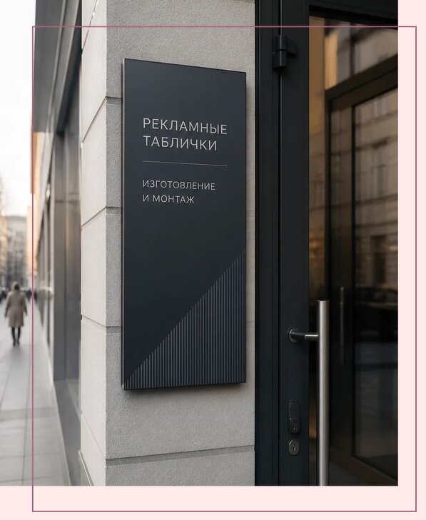 Рекламные таблички в Тамбове по цене от 4569 р. | Аванза-Тмб