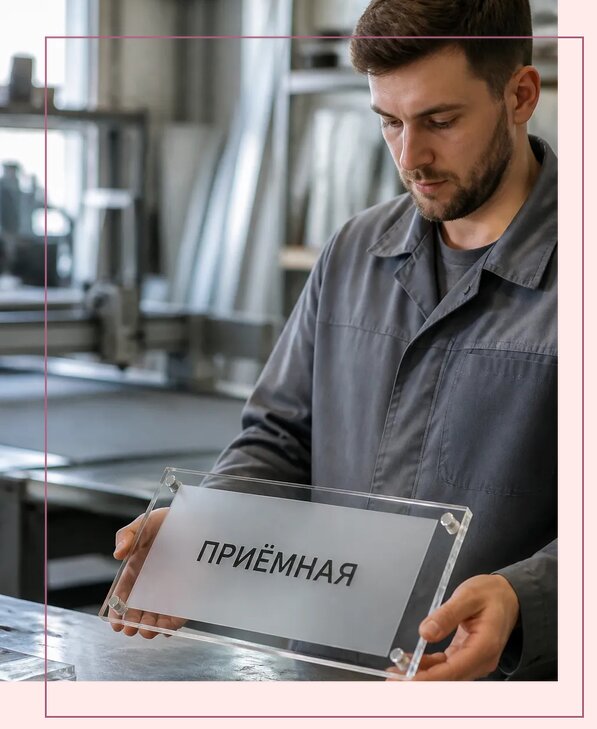 Таблички из оргстекла на заказ в Тамбове от 3960 р. | Аванза-Тмб