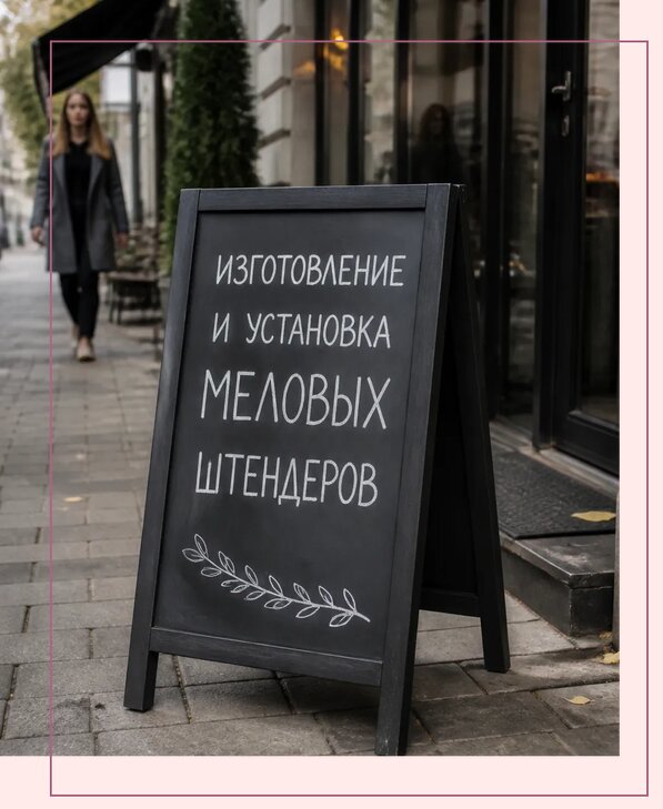 Меловые штендеры в Тамбове по цене от 6600 р. | Аванза-Тмб